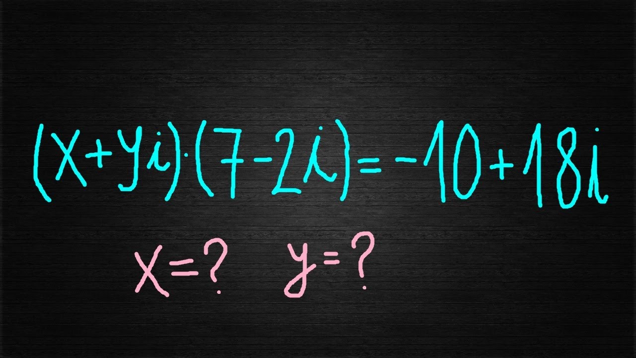 Kompleksni brojevi - Primjer 2 ( Jednakost kompleksnih brojeva ) / Complex numbers - Example 2