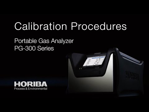 How to calibrate the HORIBA PG-300 Portable Gas Analyzer - video from HORIBA Instruments Incorporated