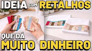 Barrado Em Tecido Com Retalhos Pequenos Para Pano De Prato Fácil De Fazer E Vende Rápido
