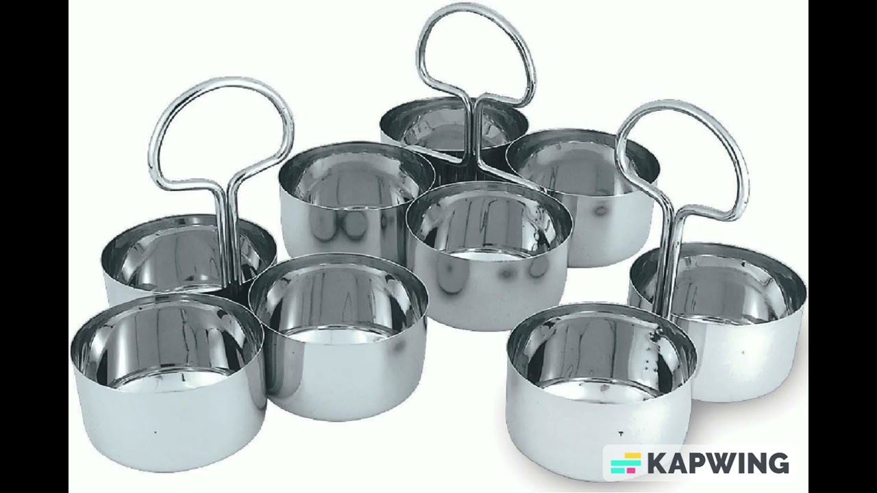 Sagdan (Chomukhi) Steel Serving Bowls