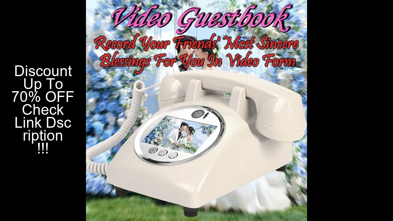 Audio video guest book wedding phone video guestbook banquet guest blessing video sign in phone voic