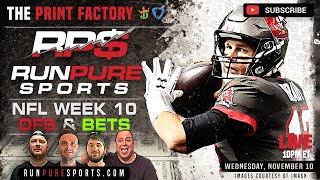 NFL WEEK 10 VEGAS AND DFS PLAYS - PRINT FACTORY PREVIEW