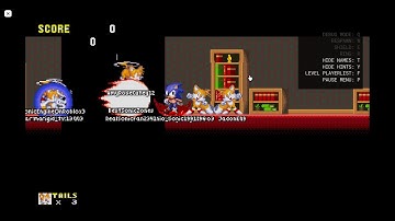 Classic Sonic Simulator V10 Test server secret house zone room aka the backzones found!