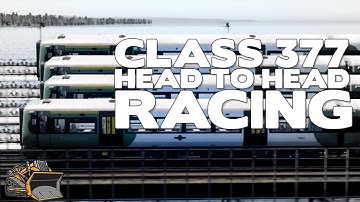 Class 377 head to head racing Electrothrust Train Racing week 2