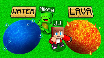 JJ and Mikey: ELEMENTAL Choose A Right Round Tunnel Battle in Minecraft - Maizen