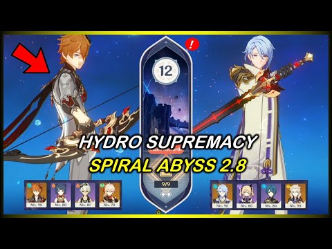Tartaglia Kazuha National & Ayato Albedo | Spiral Abyss 2.8 | Floor 12 - 9 Stars ✅ Genshin Impact