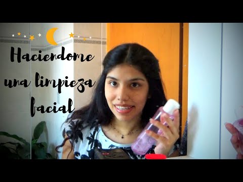 ASMR Español Haciendome una limpieza facial RELAJANTE💆🏻