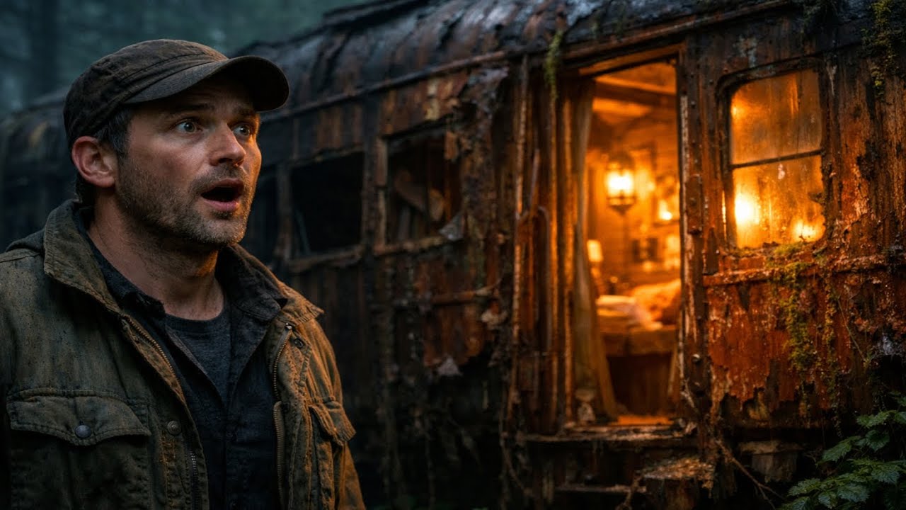 Abandoned Train Car Converted Into a Cozy Forest Cabin | Silent ASMR Transformation