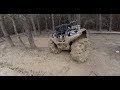 Grizzly 700 on terminators in the worst hole at carters offroad park corona nats 2020