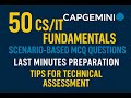 Capgemini 50 CS Fundamentals Scenario-Based MCQ Questions | Must Watch