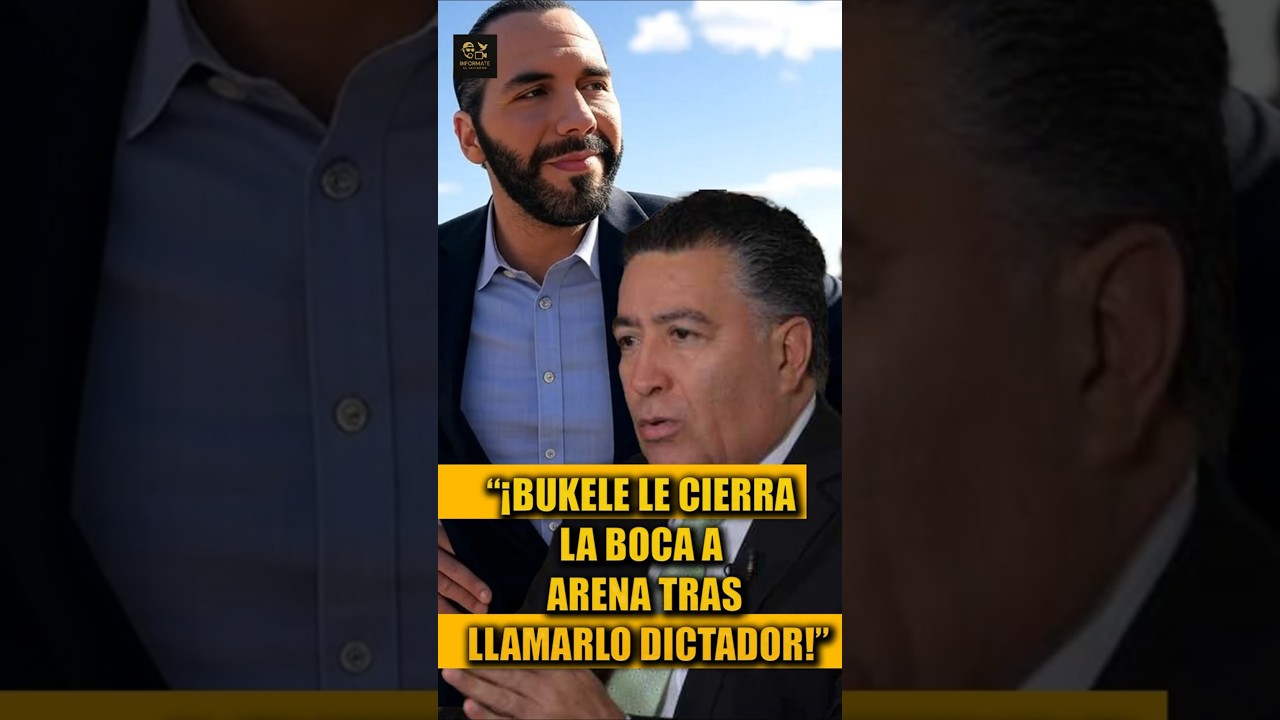 “¡Bukele le cierra la boca a ARENA tras llamarlo absolutista"