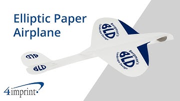 Elliptic Paper Airplane from 4imprint