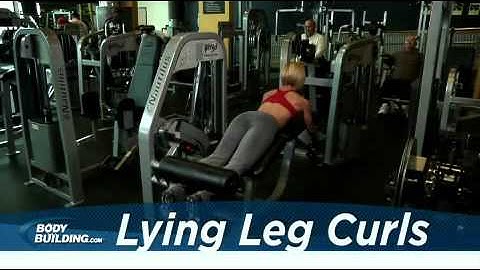Hamstring Exercise Guides Lying Leg Curls FemaleShort Clip