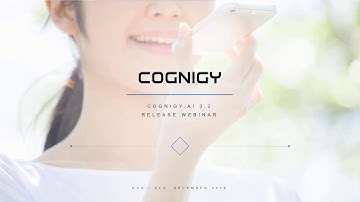 Cognigy.AI 3.2 Release Webinar - DE