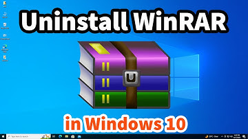 How to Uninstall WinRAR in Windows 10 PC or Laptop