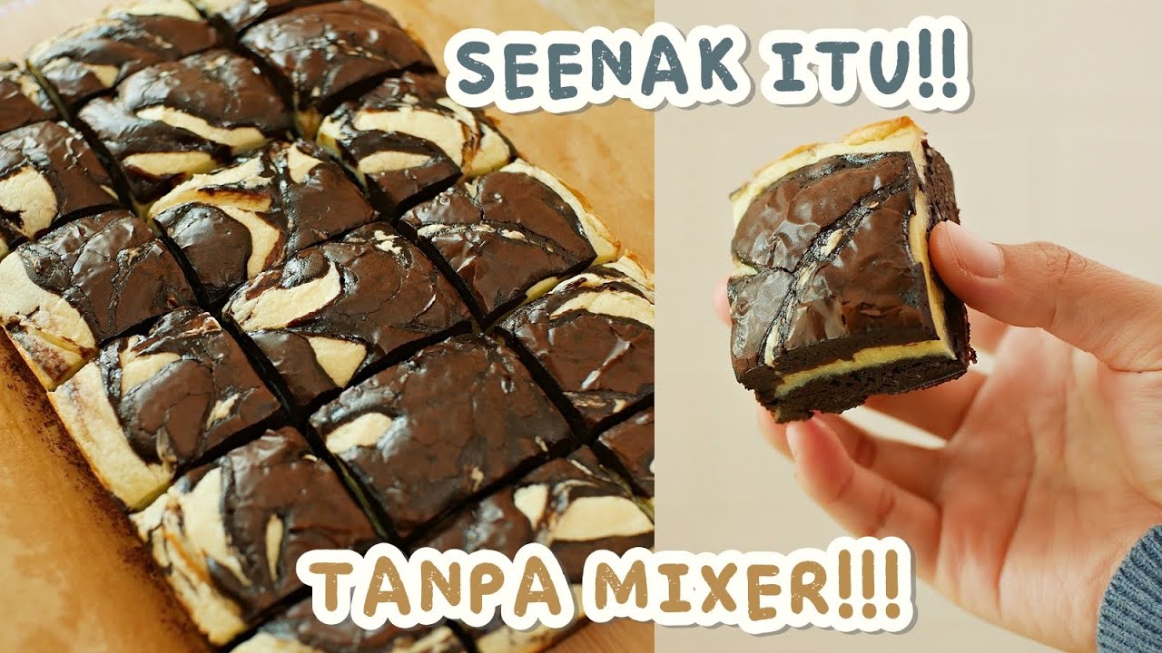 SEENAK ITU!! TANPA MIXER! FUDGY BROWNIES CREAM CHEESE!! YouTube