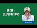 Excel - Clear Options