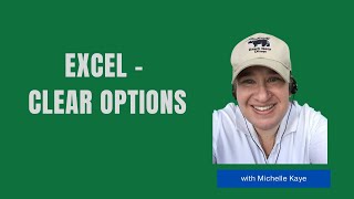 Excel - Clear Options