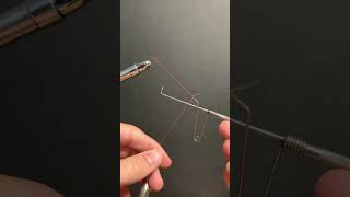How to use a Thompson Style Whip Finisher #fishing #flytying #shorts #flies #flyfishing #tools