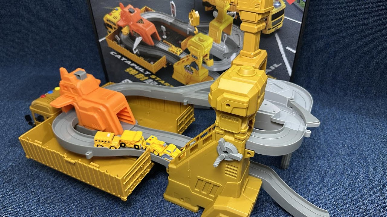 7 Minutes ASMR Toy Satisfying Unboxing: Track Car Launch Adventure. #ToyUnboxing #ToyReview