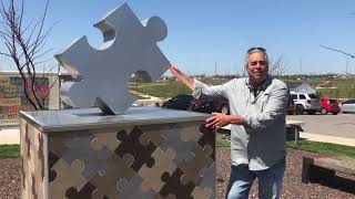Leffen Center Sculpture | Tile Mosaic & Mural Design | Joplin MO