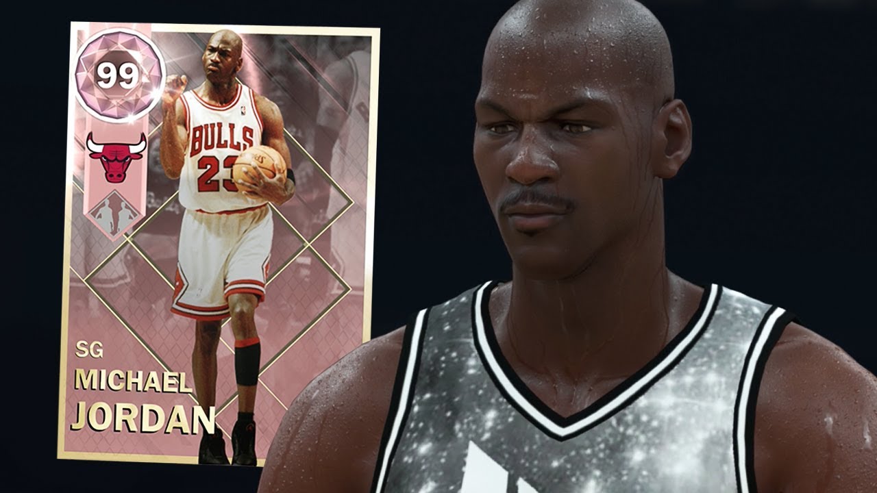 PINK DIAMOND MICHAEL JORDAN GAMEPLAY! BEST CARD EVER IN 2K?! (NBA 2K18 MYTEAM)
