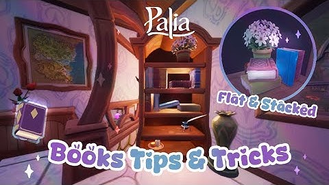 Palia Books Tips & Tricks ✨ Lying Books Flat, Stacking & Leaning them
