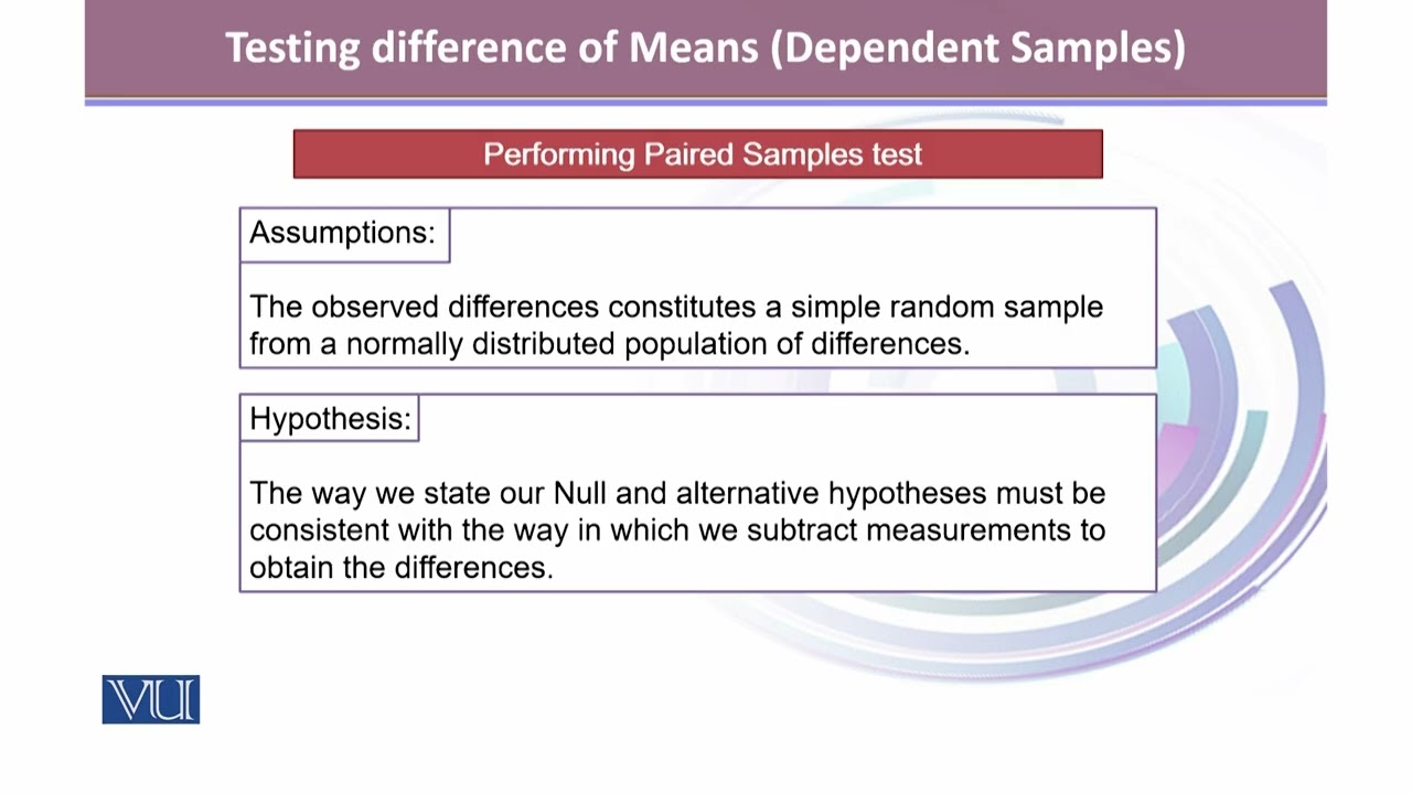 Thumbnail for Testing Difference of Means in Two Dependent Samples (I) | Applied Biostatistics | BIO733_Topic140