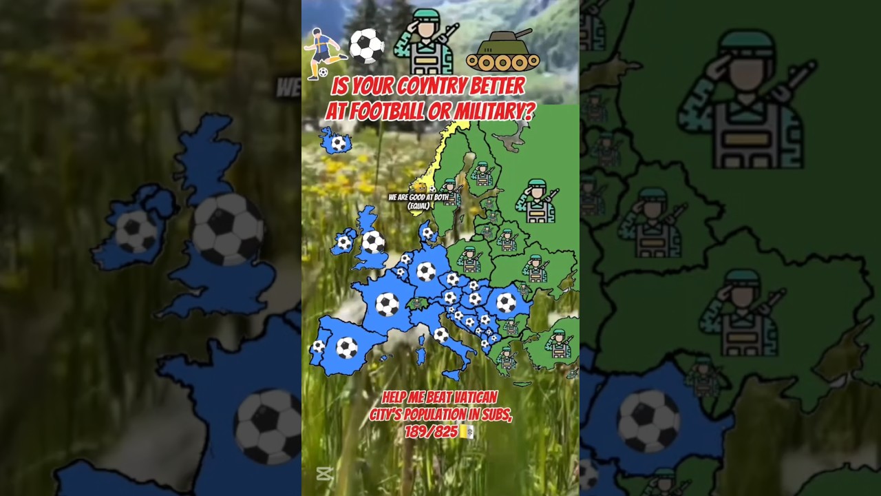 Is your country better at football or military? 