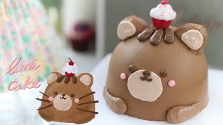 [EP 112. 다람쥐케이크 ] 곰돌이케이크 / 초보자도 쉽게 만드는 케이크 / 입체케이크  / Teddy bear cake  / Squirrel cake / 루니제과