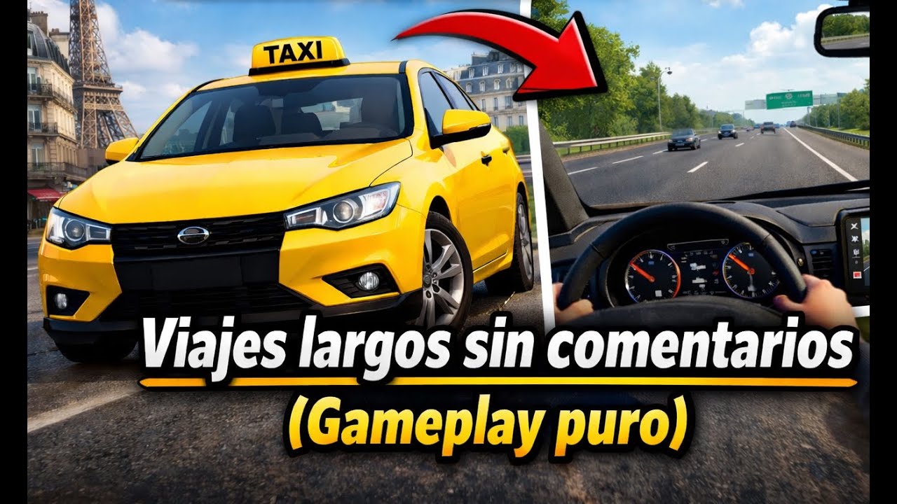 Hice viajes largos en Taxi Life | Gameplay sin hablar