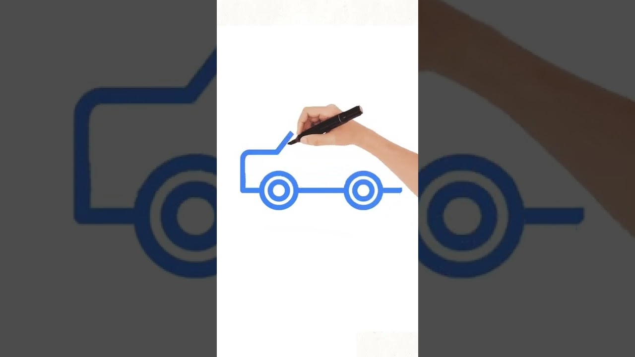 Как нарисовать машину легко