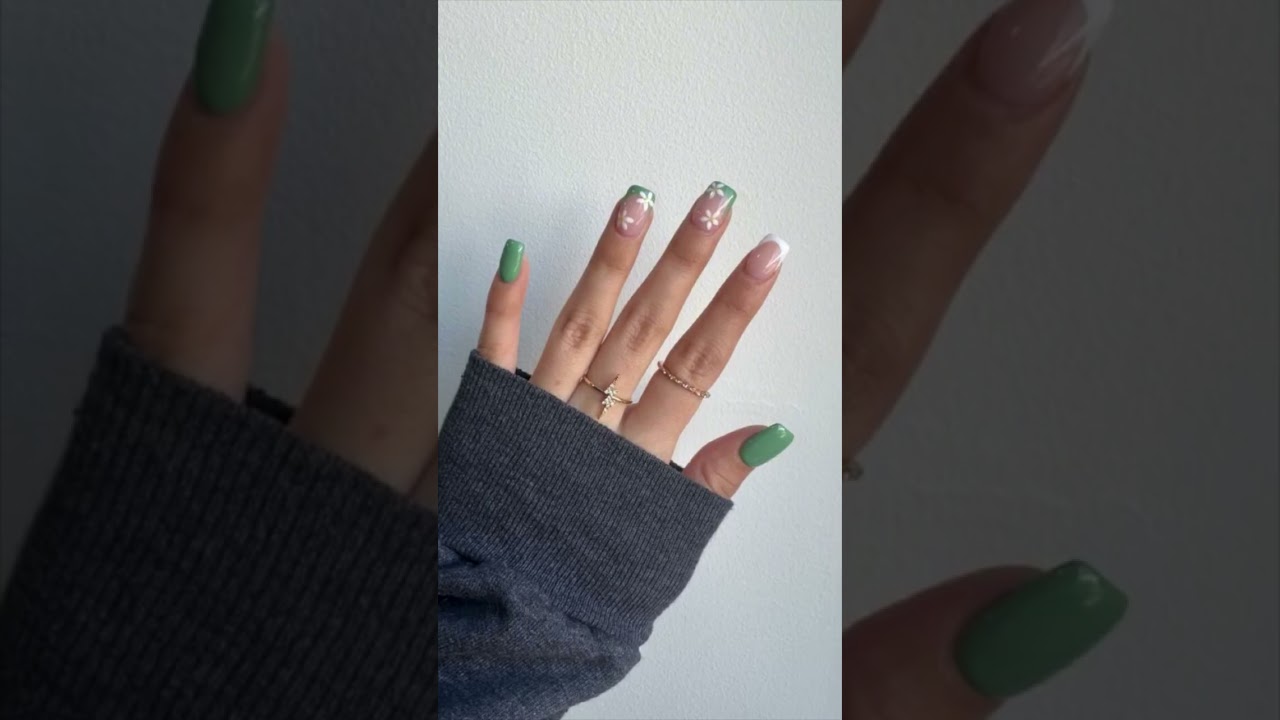 green nails inspiration🍀🐢