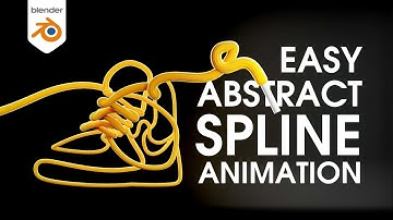 Blender3D 3.5 - Abstract Spline Animation Geometry Nodes