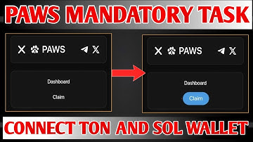 Paws airdrop Mandatory Task|| Paws New Today Task|| Paws Wallets Connect|| Paws Withdrawal