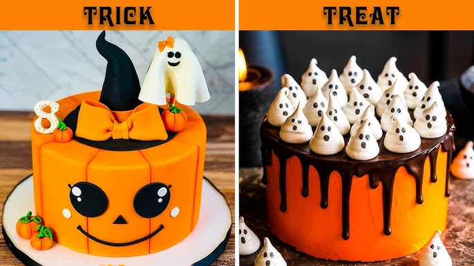 25 Scary Halloween Cake Decorations And Design Ideas - YouTube