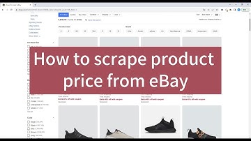 How to scrape product price from eBay using ScrapeStorm