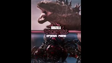 Godzilla Legendary vs Optimus Prime #godzillakingofthemonsters #transformers #edit #alightmotionedit
