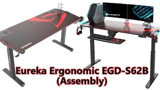 Gaming Desk Eureka Ergonomic EGDS62B Assembly