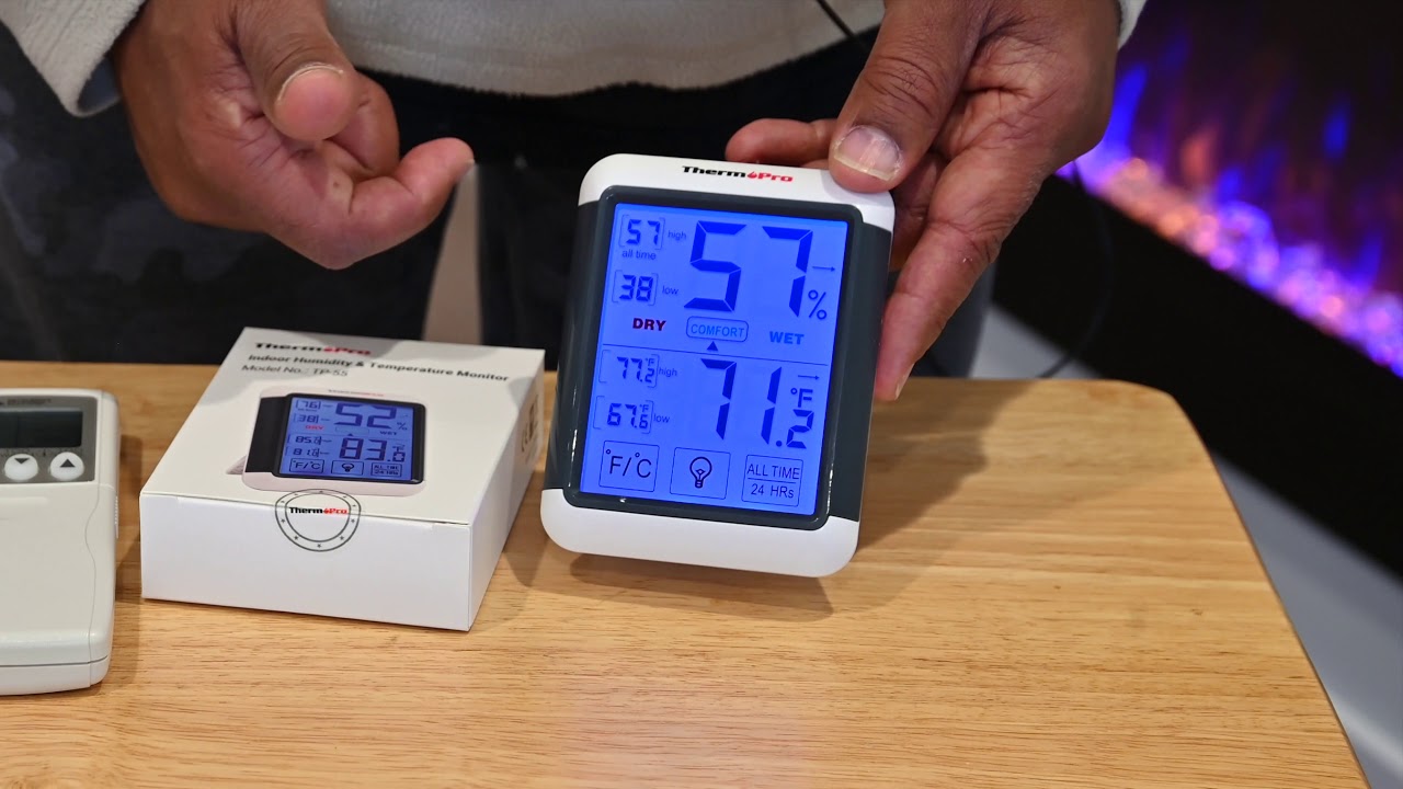 How to use ThermoPro Edge TP-55 Temperature and Humidity Monitor Hygrometer  Touch Screen [ Expose] 