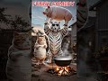 cute cat and tiger funny moments#trending #ytshorts #cats #ai