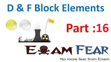 Chemistry D & F Block Elements part 16 (Ionization Enthalpy) CBSE class 12 XII