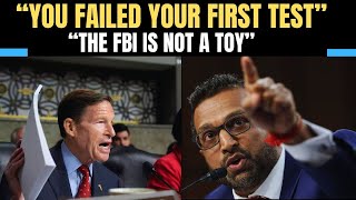 “You Failed Your First Test” — Sen. Blumenthal Expose Patel’s Dangerous Loyalty to Trump