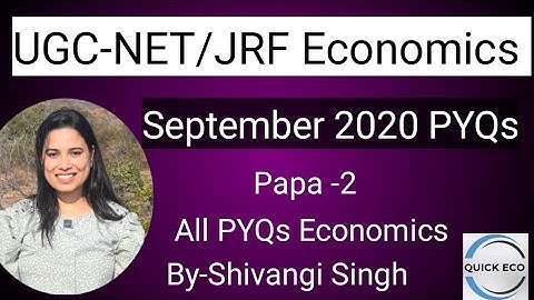 🎓 UGC NET Economics September 2020– All Questions with Explanations 📘