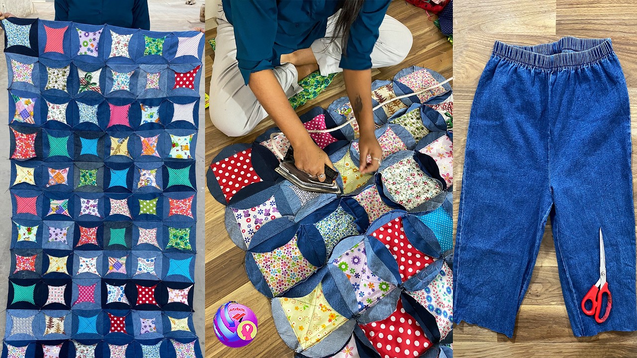 Не выбрасывайте старые джинсы — изготовление простыней