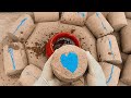 ⚠️Extreme Satisfaction Ahead😱Proceed Carefully😌💥 Soft Red Mud Dirt Dry/Water Floor Crumbling🤤#insane