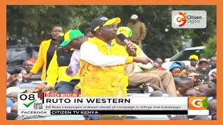 DP Ruto campaigns in Nandi ahead of campaign in Vihiga and Kakamega