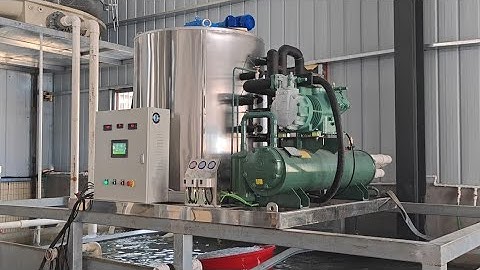 Water cooled Flake ice machine 10T, Bitzer compressor.