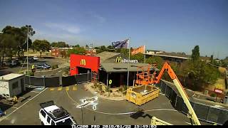 Mcdonalds Remodel Construction Timelapse In 2.40 Seconds