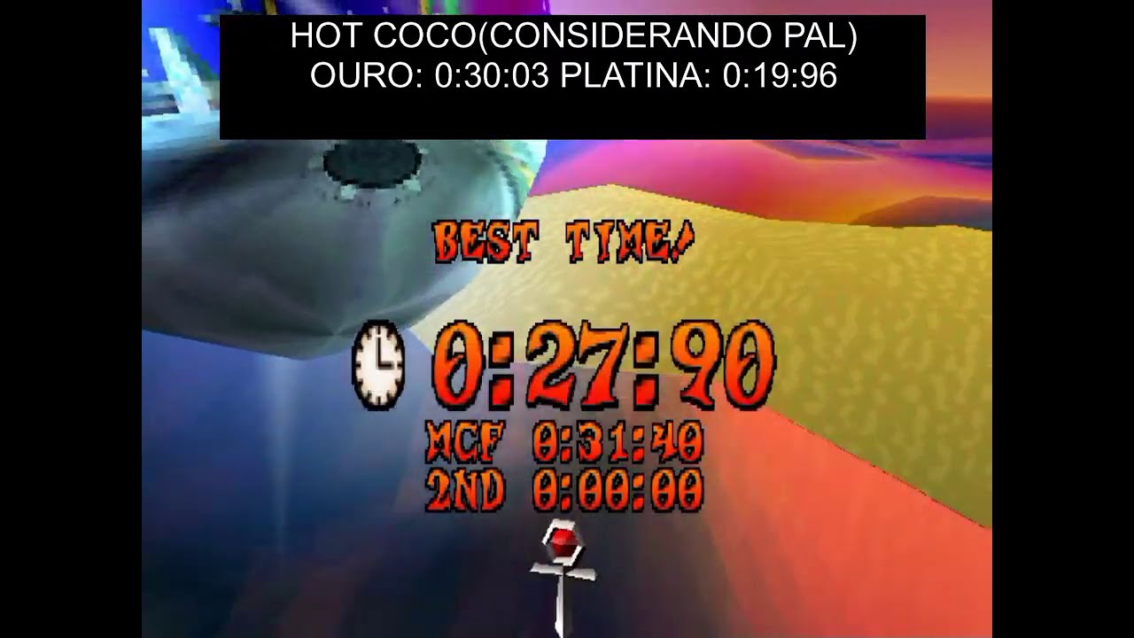 Crash Bandicoot 3 WarpedRelic Time TrialHot Coco(Gold Relic